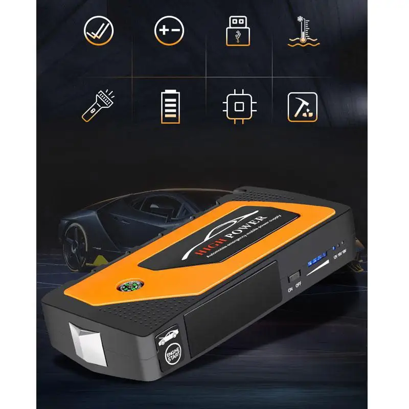 1 комплект 12 В Автомобильное пусковое устройство Внешний аккумулятор