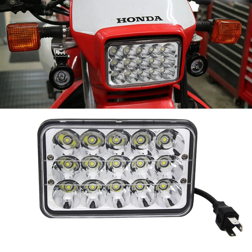 1 шт. 4X6 &quotсветодиодный фар преобразования для Honda XR250 XR400 XR650 &amp Suzuki dr z Замена H4651