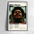 Музыкальный альбом в стиле хип-хоп MT651 The Weeknd, Настенная картина после часов, Картина на холсте, картина маслом, Постер и принты для гостиной, домашний декор