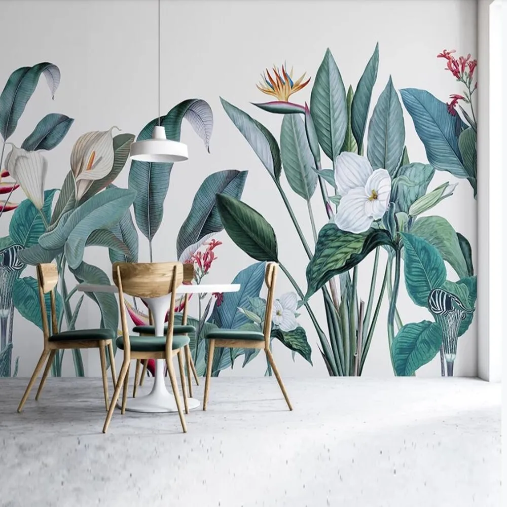 Пользовательские скандинавские Настенные обои ручной росписи Milofi маленькие