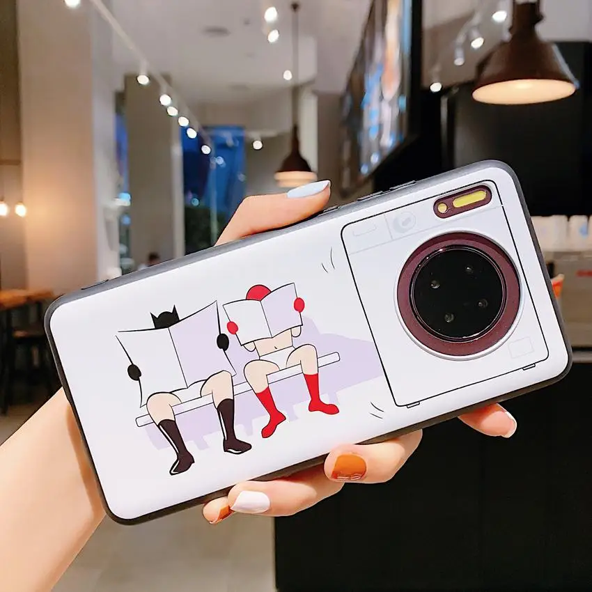 Easybyz для Huawei Mate30 Mate 30 Pro Чехол из ТПУ с мультяшным принтом стиральной машины чехол