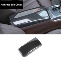 car interior carbon fiber armrest box cover trim for bmw 3 5 7 series x5 x6 e90 f30 f35 f10 f18 g30 g38 e66 stowing tidying