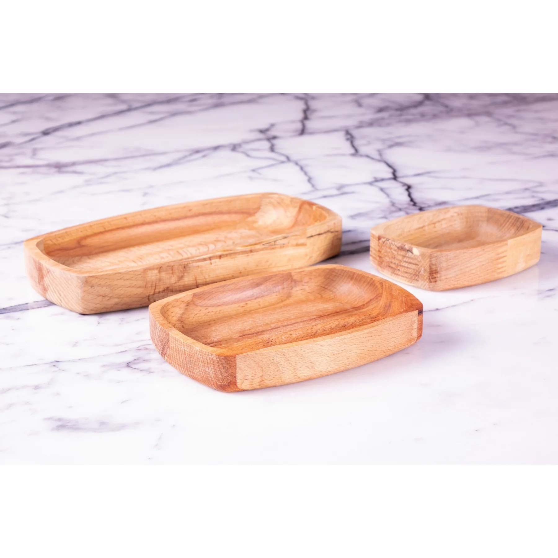 

Hand-made Wood Bowl Large Small Wooden Bowls Serving Bowls Plate Wooden Utensils Kitchen Tableware Ireko Tree