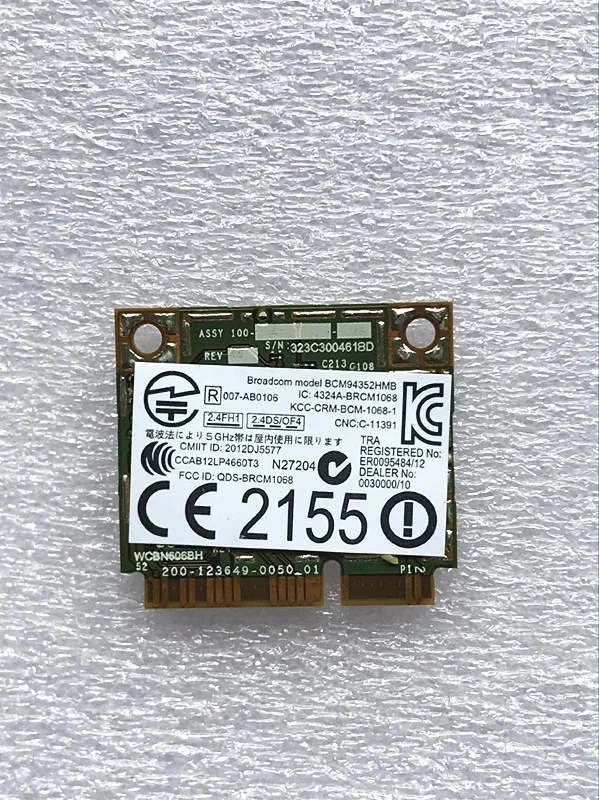 Ноутбук с Wi-Fi/bluetooth карты P/n 0TVFF3 CN-0TVFF3