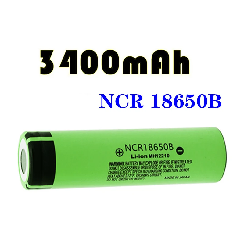 Оригинальная 18650 литиевая батарея NCR18650B 3400mAh аккумуляторная батарея 3,7 V для фонарика Panasonic электроинструменты