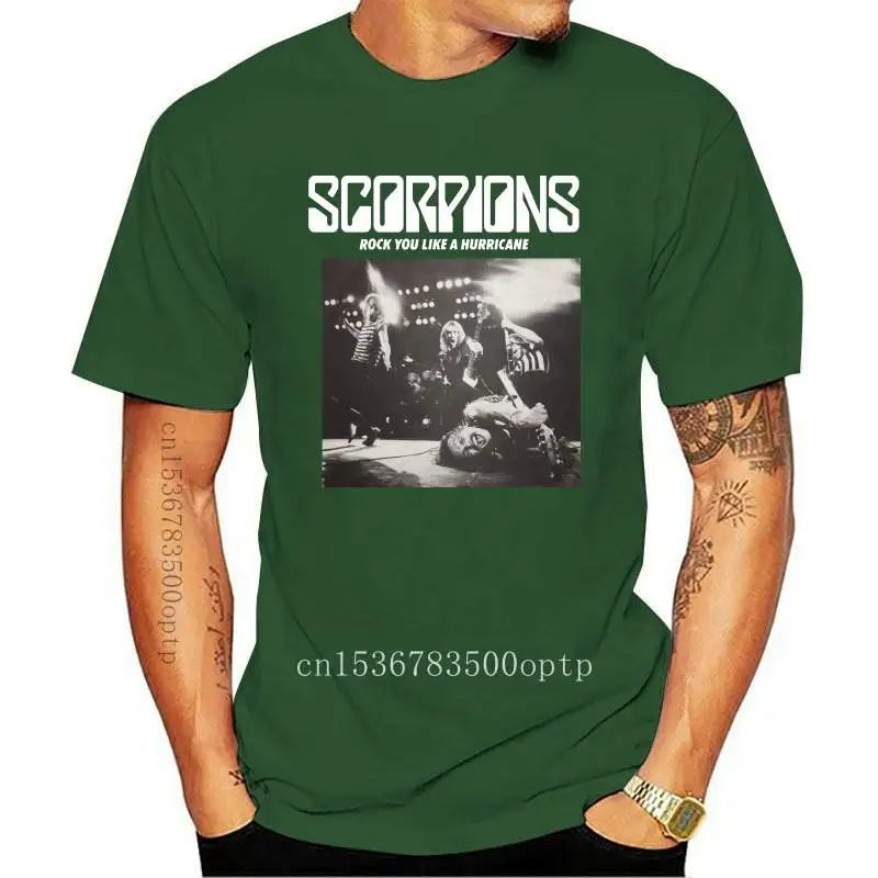 

New Scorpions - Rock You Like a Hurricane Black T SHIRT sizes S - 5XL 100% cotton