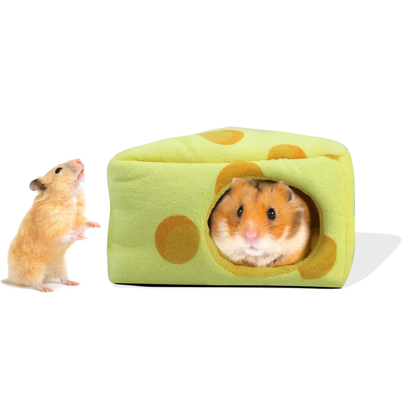 

casita hamster chinchilla cage pet accessories Soft And Comfortable Cheese Pet Bed Small Hamster Pet Room