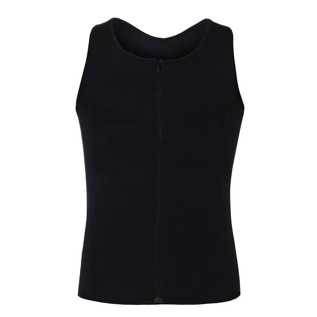 2019 неопреновый жилет для сауны мужчин ультратонкая рубашка черная