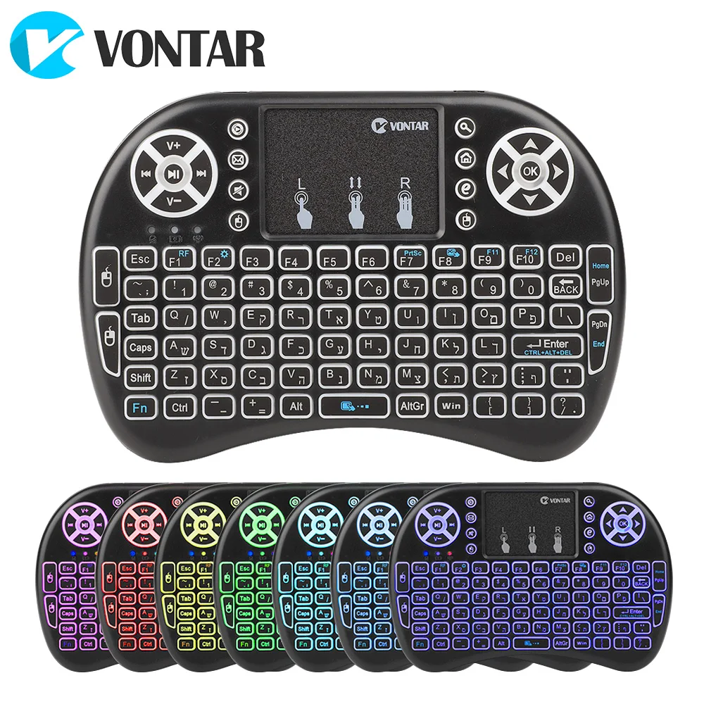 Беспроводная мини клавиатура VONTAR с тачпадом 2 4G i8|i8 wireless mini keyboard|wireless keyboardmouse combo |