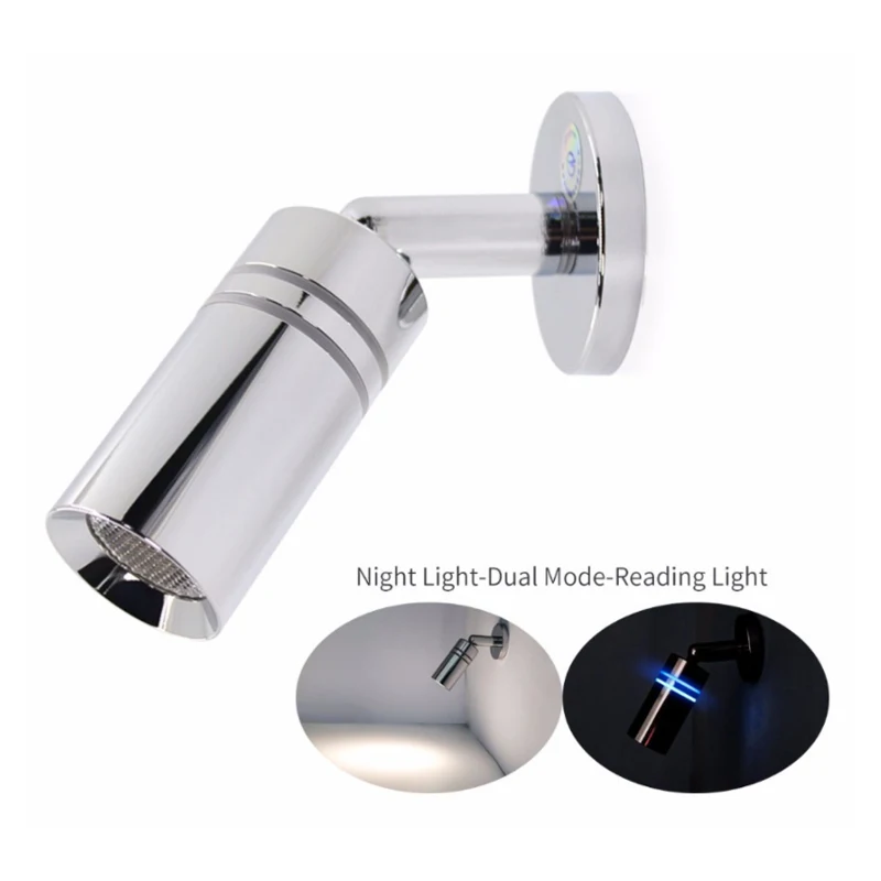 

Регулируемый светодиодный светильник для дома на колесах, настенный светильник с регулируемой яркостью, сенсорный переключатель, прикрова...