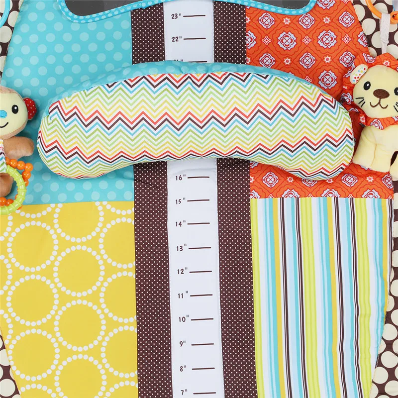 

Newborn Baby Soft Mat Round Cartoon Carpet Blanket Play Baby Game For Children Play Bed Carpet