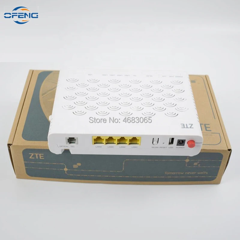 

Оригинальный 100% новый ZTE F460 V6 EPON ONU ONT 3FE + 1GE + 1TEL + WIFI + USB английская прошивка SIP FTTH волоконно-оптический терминал ONT