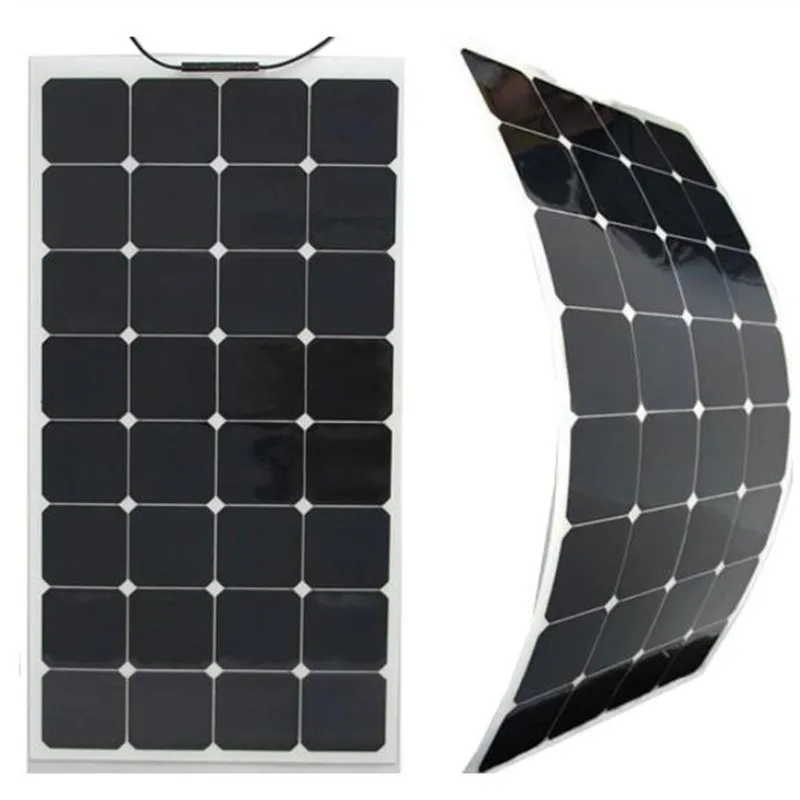 Бесплатная доставка гибкие солнечные панели 100 Вт для внедорожников Топ