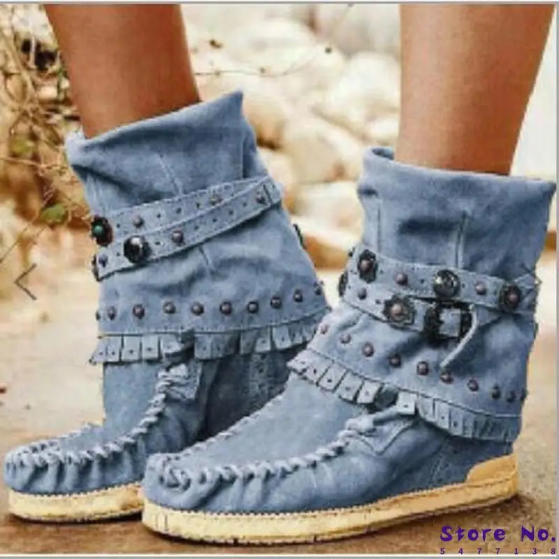Ankle Gladiator Boots High Heels Wedges Height Incleasing Shoes Booties Vintage PU Leather Slip On Shoe Botas Mujer | Обувь