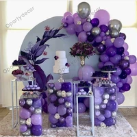 140pcsset lady wedding party decoration balloon dark purple chrome silver balls for kid birthday gift decoration baby shower