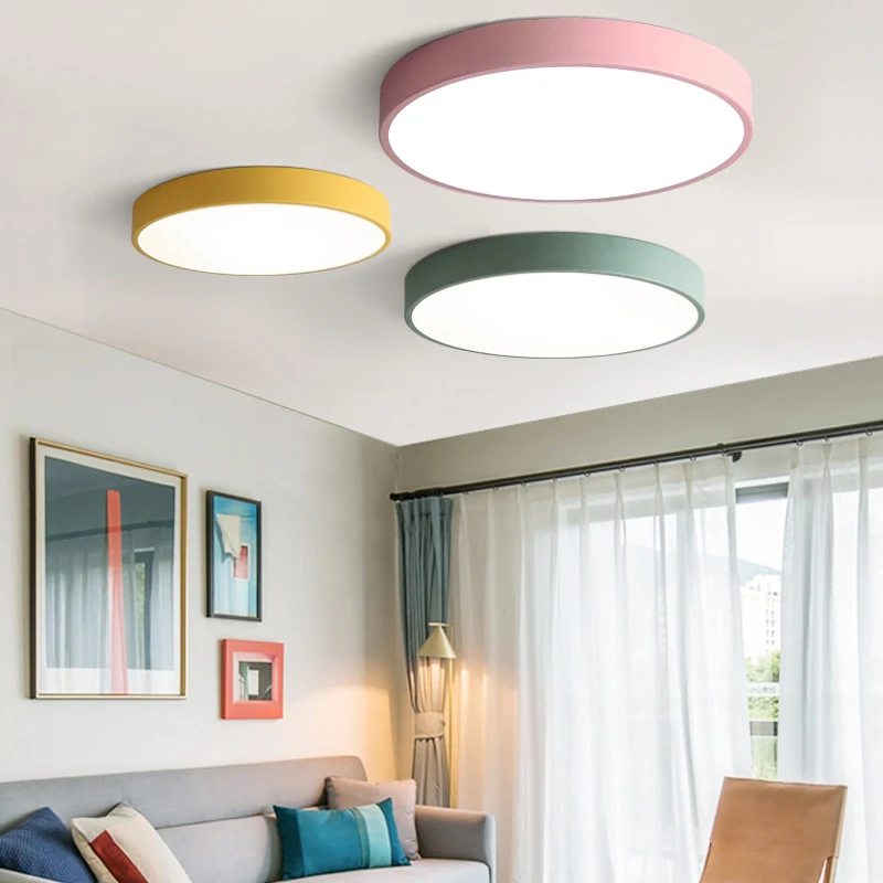 Modern LED ceiling lamp with remote control Indoor lighting Acrylic lights for living room loft 220V bedroom Dome | Лампы и освещение