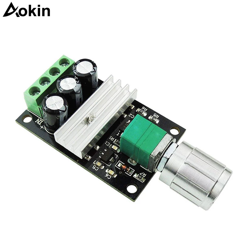 6V-28V 3A контроллер скорости двигателя постоянного тока PWM переменная скорость