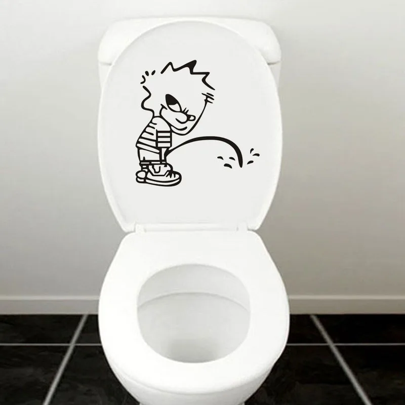 Забавное украшение для ванной комнаты наклейки на дверь и стекло настенные дома