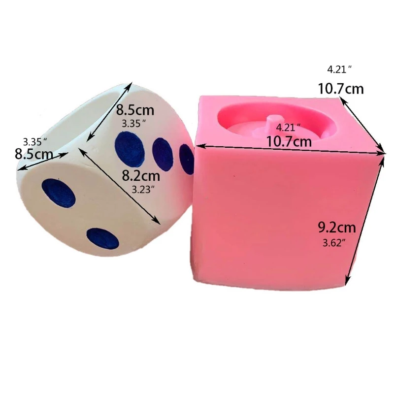 

Dice Flowerpot Mold Big Suqare Resin Plant Mold Concrete Flower Pot Mould Tools