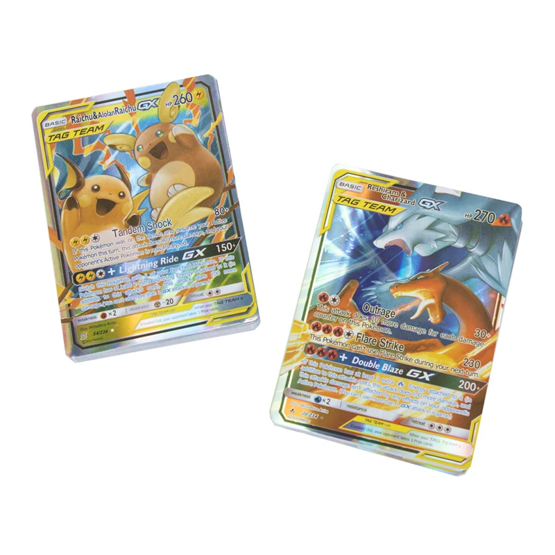 Juego de cartas de Pok&eacute;mon de 60GX Tag Team 30 V Vmax 20EX, MEGA juego de energ&iacute;a, Batalla, Colecci&oacute;n comercial, juguetes de cartas, regalos para ni&ntilde;os, novedad de 2021-5