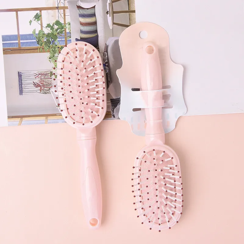 

Розовая детская маленькая пластиковая надувная подушка, расческа, надувная подушка, расческа для парикмахерской, портативная расческа для ...