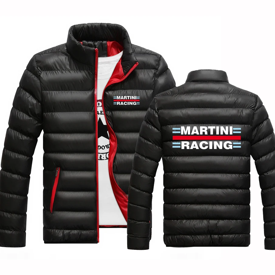Новинка 2021 мужские зимние утепленные модные куртки Martini Racing с принтом на молнии