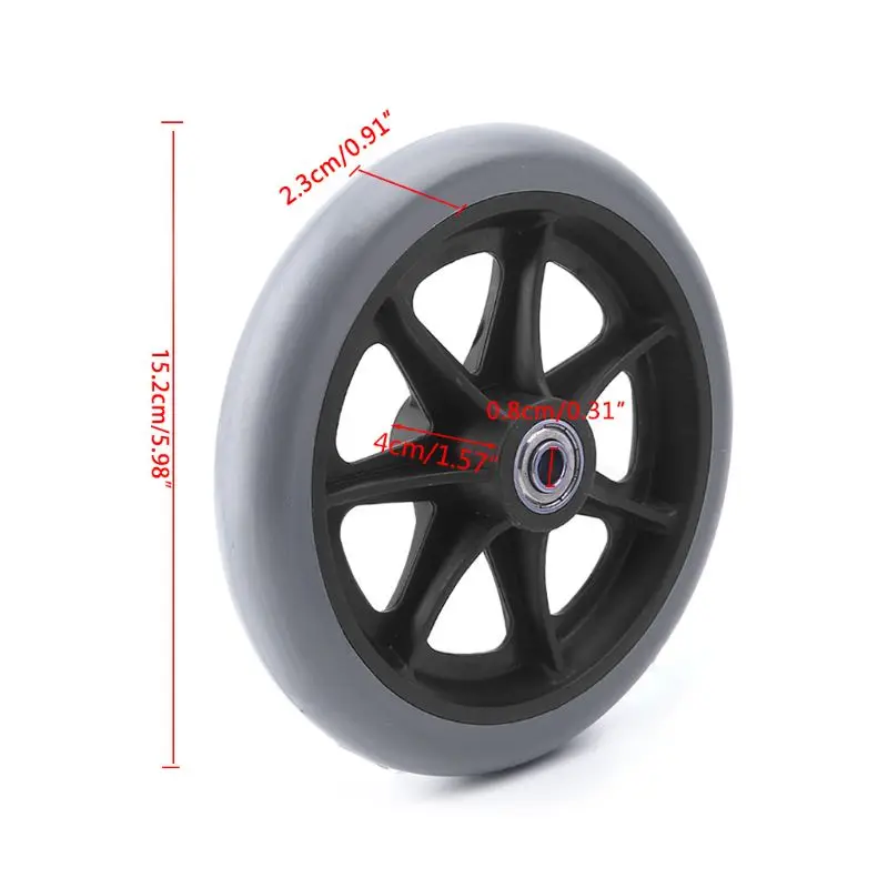 Ролики для инвалидных колясок 2 шт. 6 дюймов | Обустройство дома