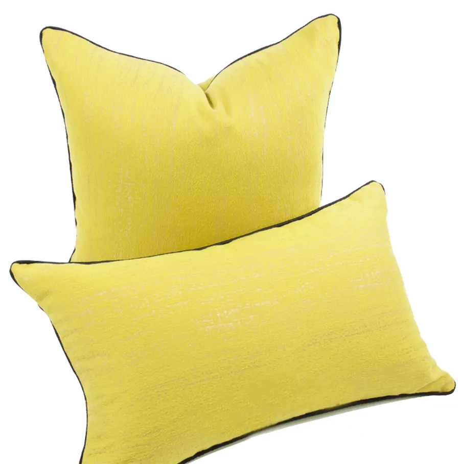 

Fashion yellow Solid decorative throw pillow/almofadas case 45 50 30x50,european modern unusual cushion cover home decorating