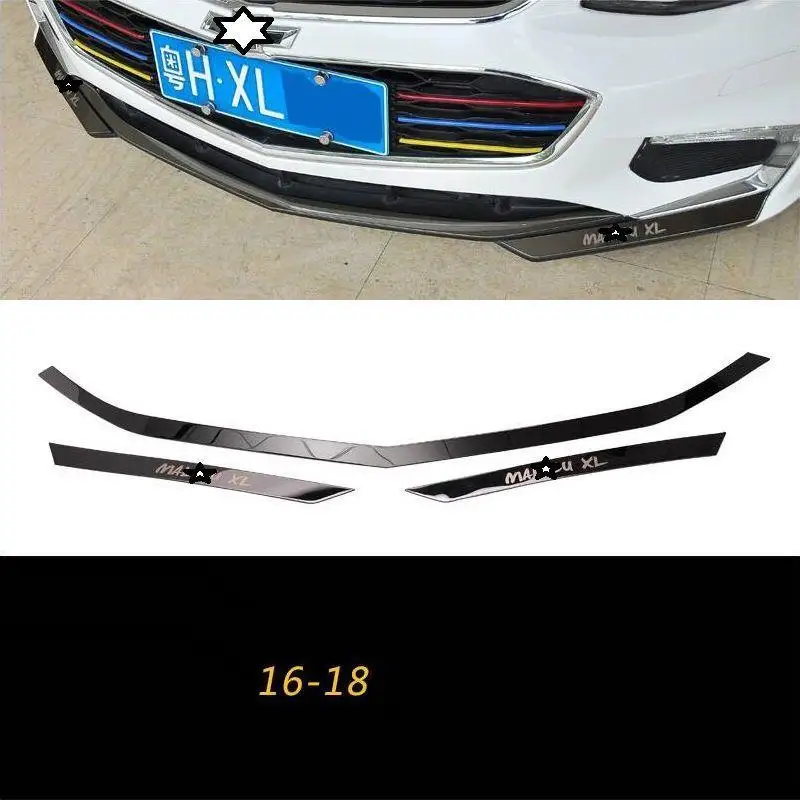 Передний бампер автомобиля с решёткой, задняя фара противотуманного освещения, наружное декоративное украшение автомобиля с яркими пайетками, декорация 16 17 18 ДЛЯ Chevrolet Malibu XL.