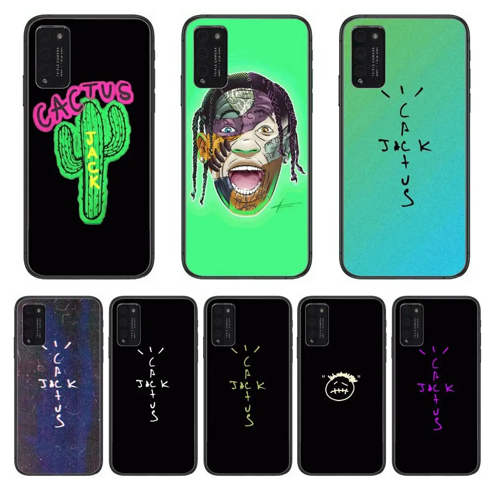 Певица кактус Джек в стиле хип хоп мягкий прозрачный чехол для телефона Huawei Honor 10