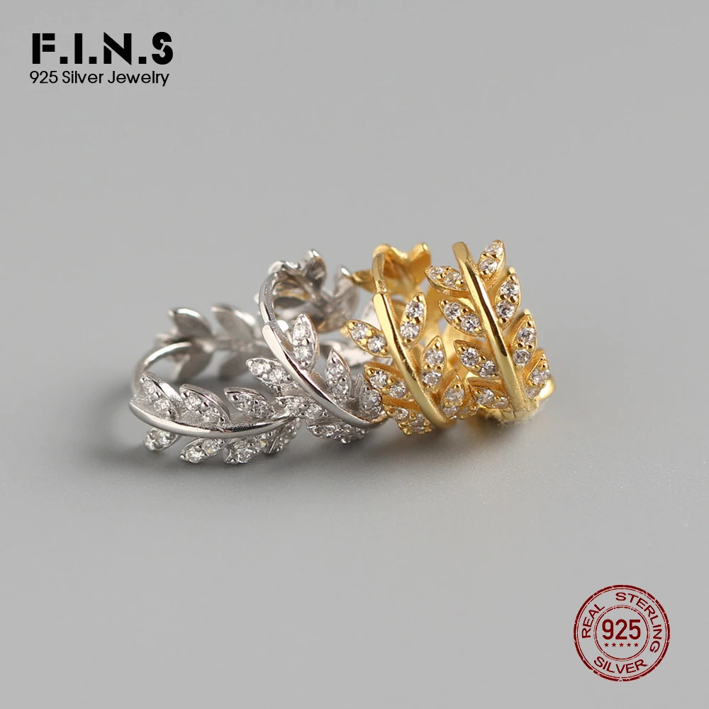 Серьги кольца женские из серебра 925 пробы с фианитом|Серьги-кольца| |