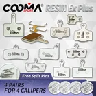 Улучшенные полимерные велосипедные тормозные колодки для SRAM Avid Shimano Magura Hayes Formula Hope, шоссейный велосипед, 4 пары