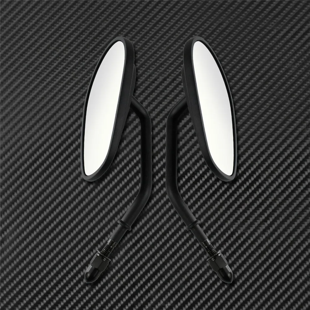 Мотоциклетные боковые зеркала заднего вида матовый черный для Harley Sportster XL 883 1200 48