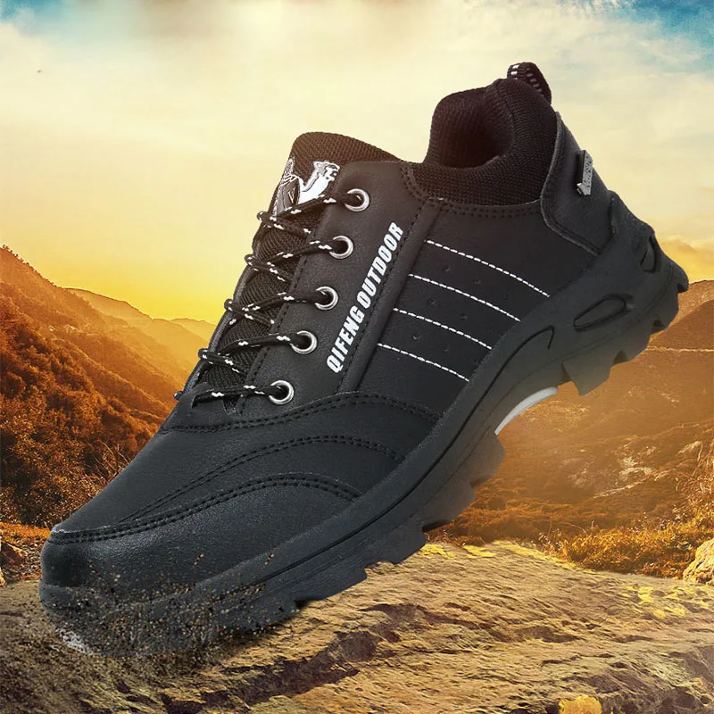 Лидер продаж кожаная походная обувь с мехом червя/без меха для скалолазания и