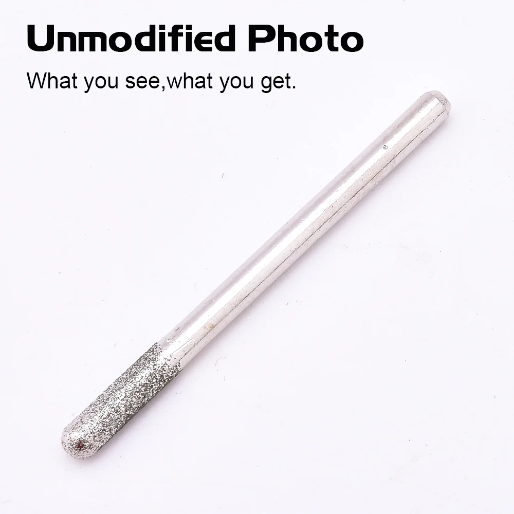 30Pc Diamond Burr Rotary Drill Bit Set Engraving Glass Gemstone 1/8 Shank 5.5 Mm Metal Wood Burs Grinding Craft Head | Инструменты