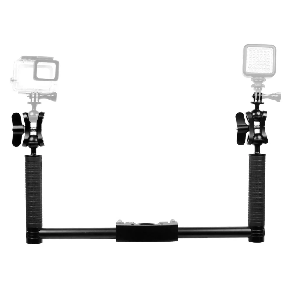 Двойной Ручной Стабилизатор рукоятки для DJI Ronin S для zhi yun Crane2 Pro Gimbal SLR держатель камеры с зажимами-бабочками адаптер