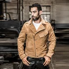 Прочтите описание! Мужская винтажная куртка из коровьей кожи, Азиатский Размер, s куртка из бычьей кожи