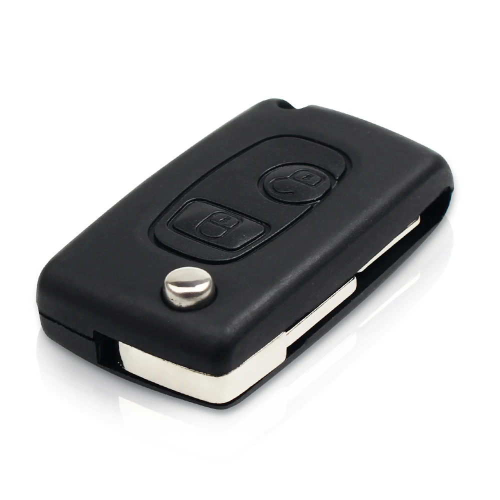 Ключ KEYYOU для Peugeot 106 206 306 406 Citroen C2 C3 Xsara Picasso складной с 2 кнопками|Ключ от авто| |