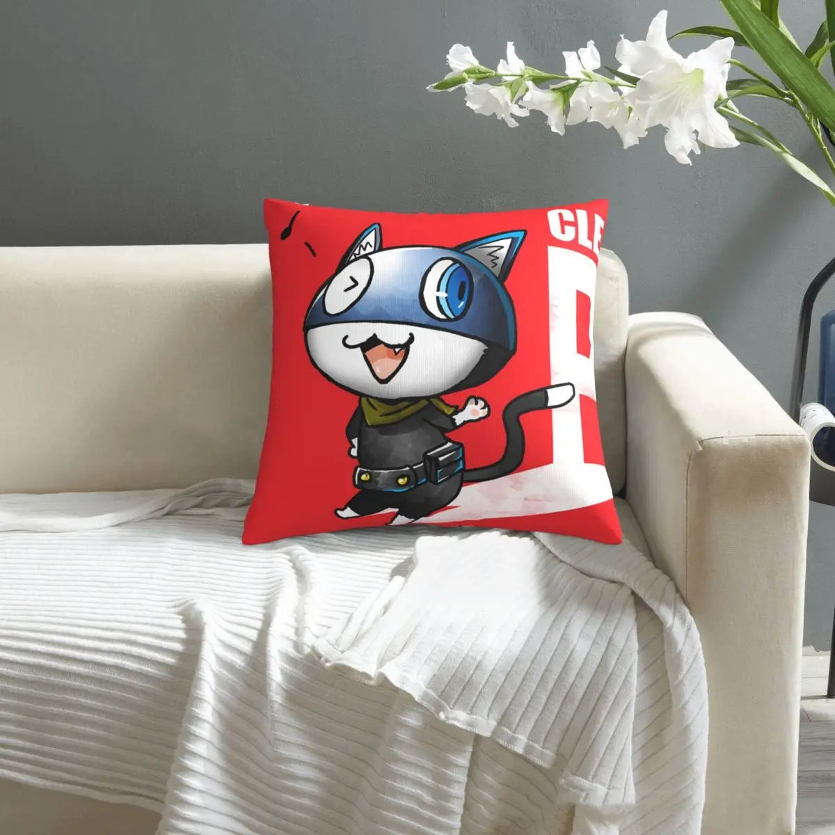 

Persona 5 ,Morgana pillowcase printed cushion cover sofa waist pillow pillow cover