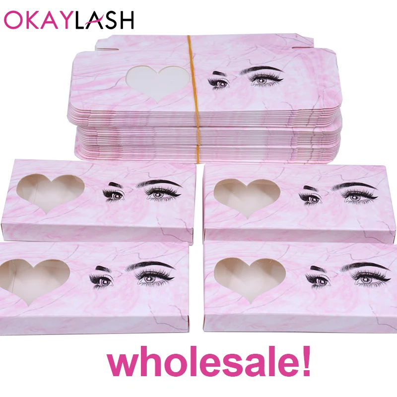 OKAYLASH розовый цвет новый стиль оптовая продажа бумажная коробка для накладных