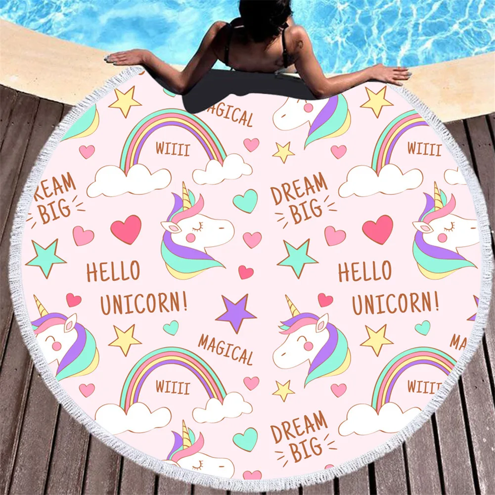 Пляжное полотенце с цифровым принтом летнее для взрослых и детей коврик йоги