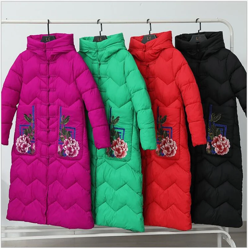 

Winter Female Jacket New 2020 Lengthen Coat Women Winter Women Parka Warm Hooded Winter Jacket Women Plus size 3XL G773