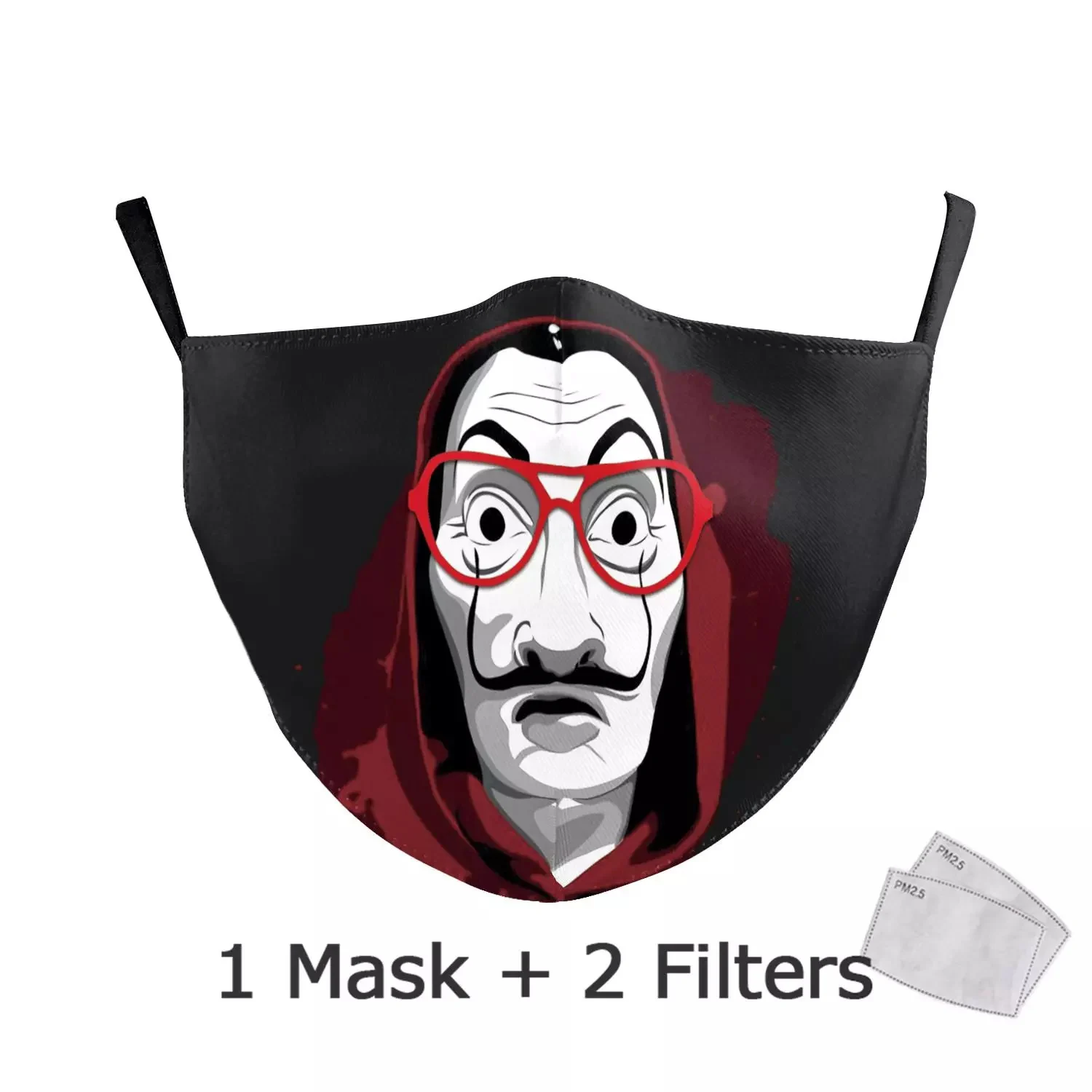 

Vendetta Printed Masks Adult Dust Washable Fabric Mask La Casa De Papel Skull Reusable Breath Masks Fashion Cosplay Face Cover