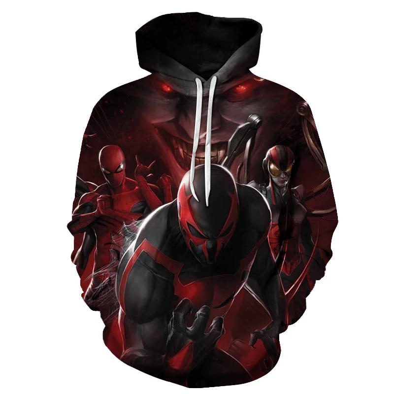 Новинка 2019 Горячая Marvel Comics Spiderman 3D толстовки Мужская Осенняя модная забавная