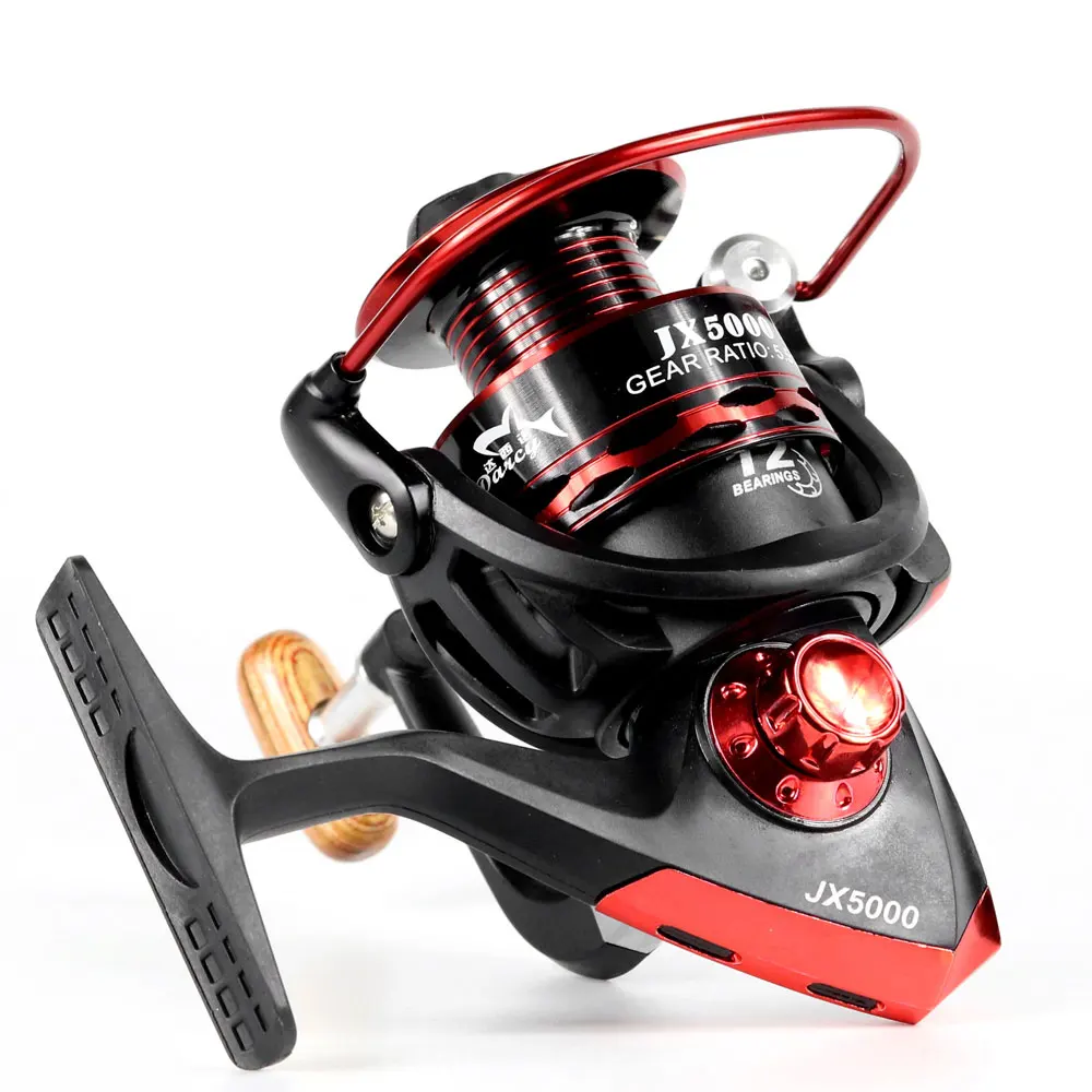 

Spinning Fishing Reel Metal Coil 12 Ball Bearing JX1000-7000 Series 5.5:1 Spinning Reel Boat Rock Fishing Wheel Reel X256G