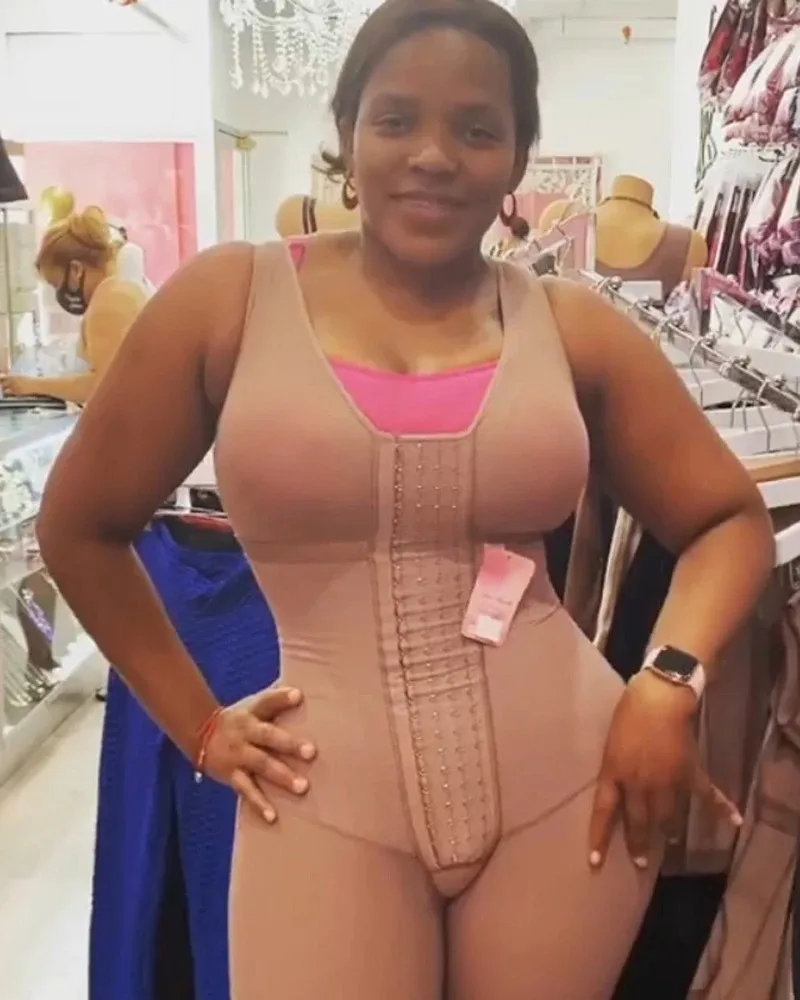 

Shapewear For Women Tummy Control Hook And Eye Closure Adjustable Breast Support Bodysuit Bodyshaper