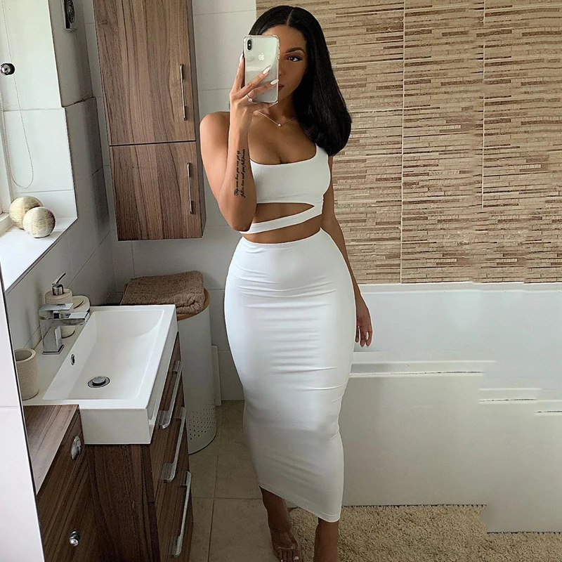 Женское Двухслойное летнее платье Макси Parthea облегающее длинное с вырезом на