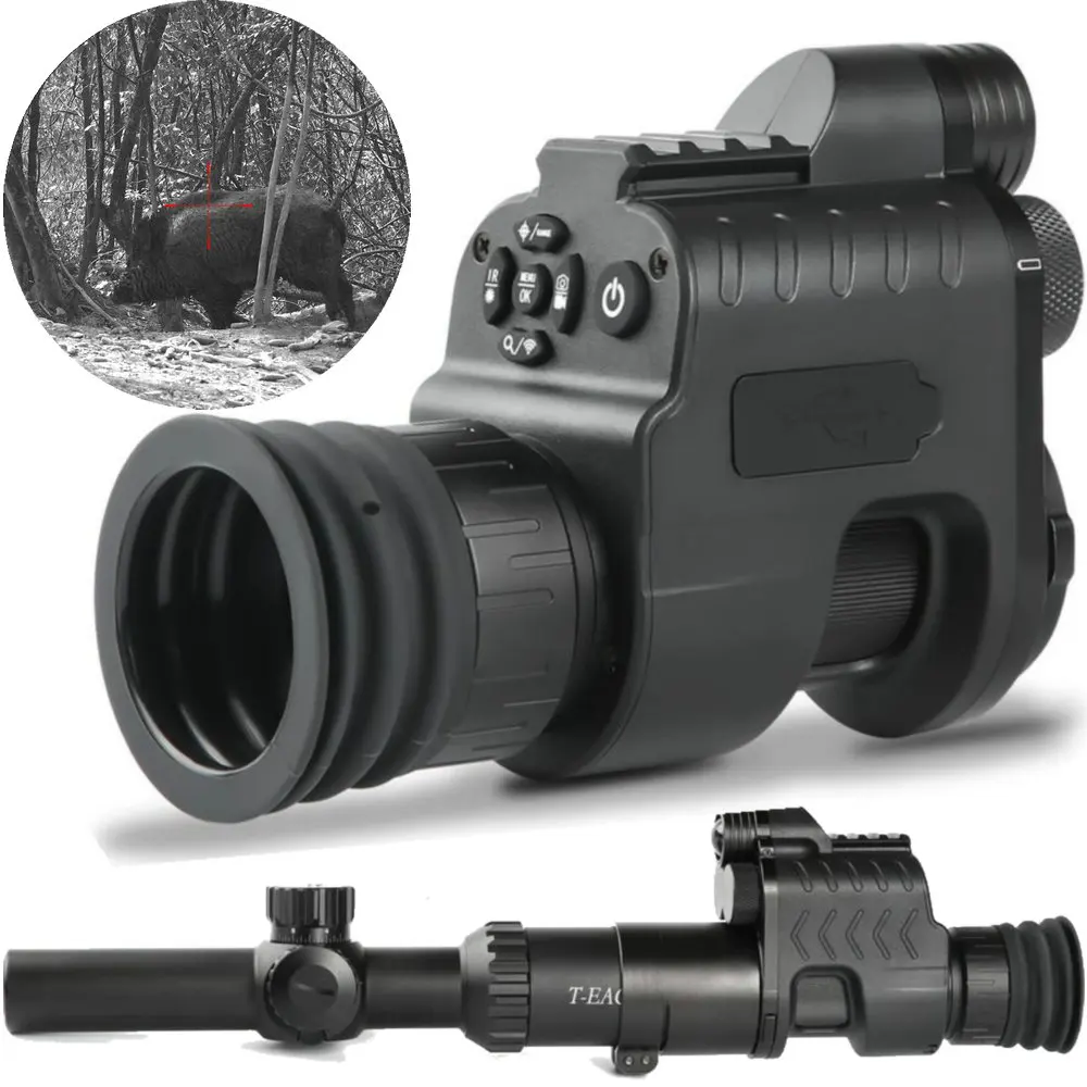 Монокуляр оптическая система ночного видения для прицела w Wifi APP 200M NV 850nm IR взгляд