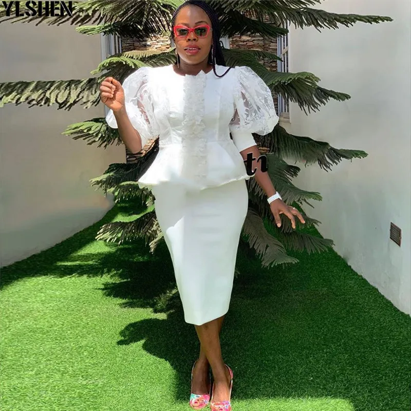 

Комплект из двух предметов, женская одежда в стиле Дашики, африканские платья, топы, юбки, костюмы, кружевные пышные рукава, комплекты из 2 пр...