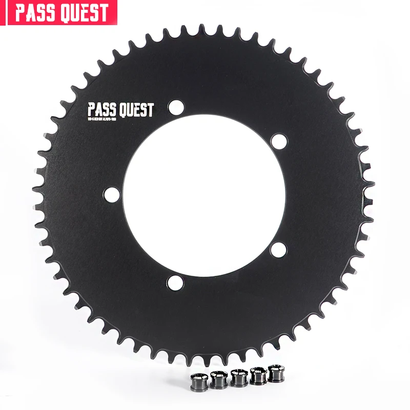 Замкнутый диск PASS QUEST 130BCD для дорожного велосипеда монолитный 42/44/46/48/50/52/54/56/58T